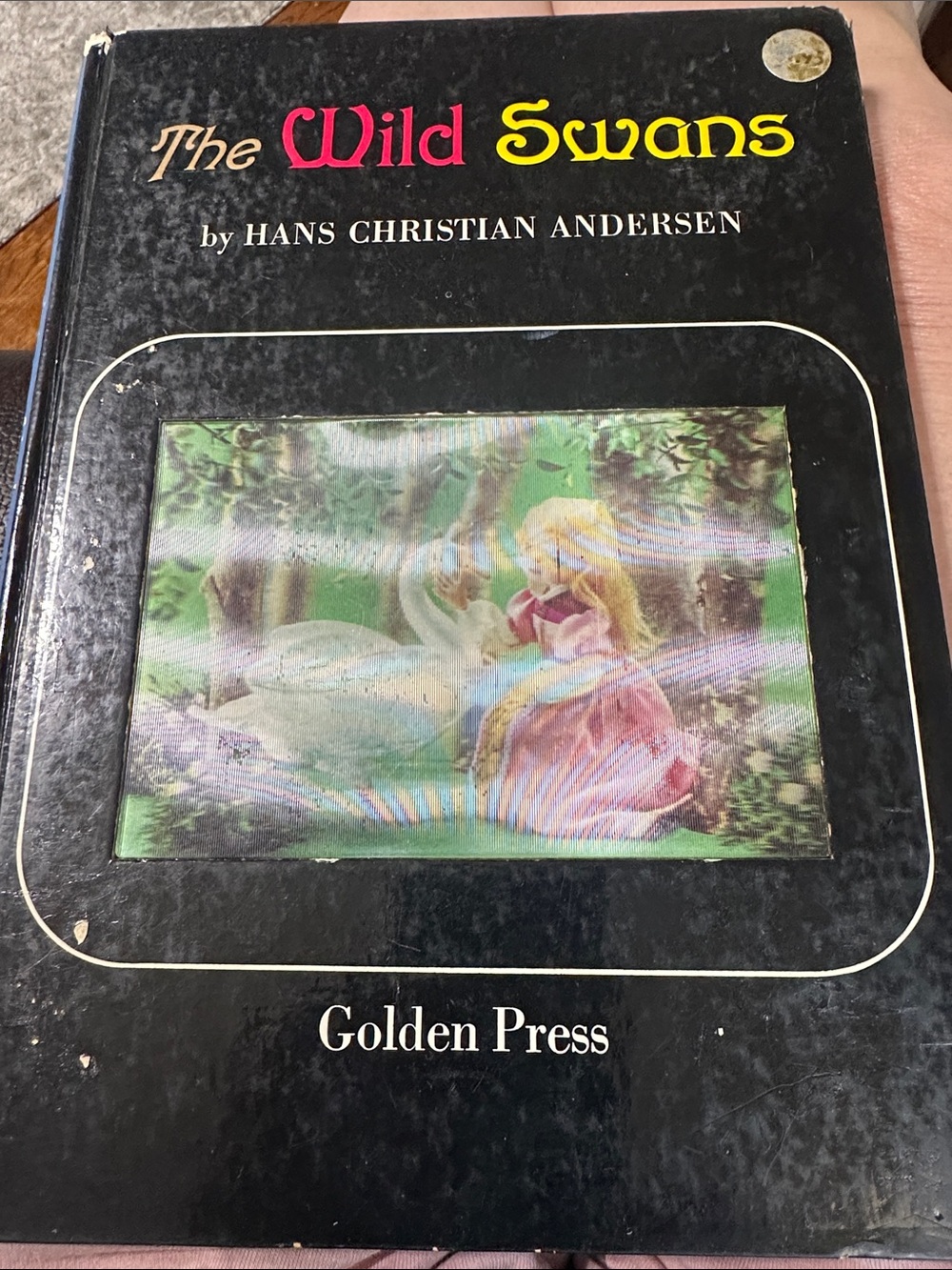 The Wild Swans by Hans Christian Andersen - Black Hardcover (Golden Press)